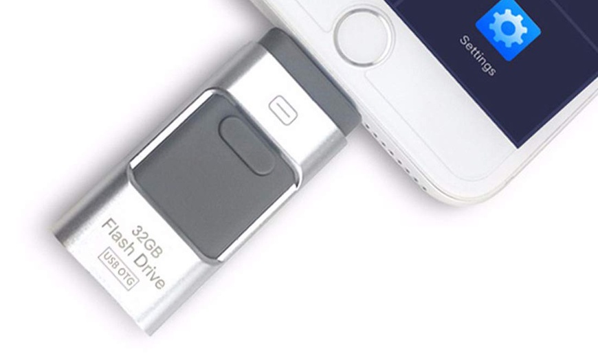 Image 6: 3-in-1 Lightning USB Flash Drive