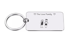 Personalised Family Key Ring