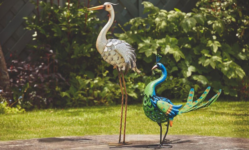Image 11: Metal Garden Animal Ornaments - Choice of 6 Designs