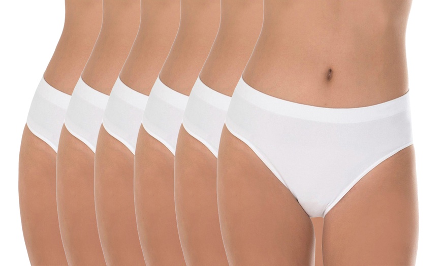 Image 4: Pack da 3 o 6 slip a vita media per donna Garda