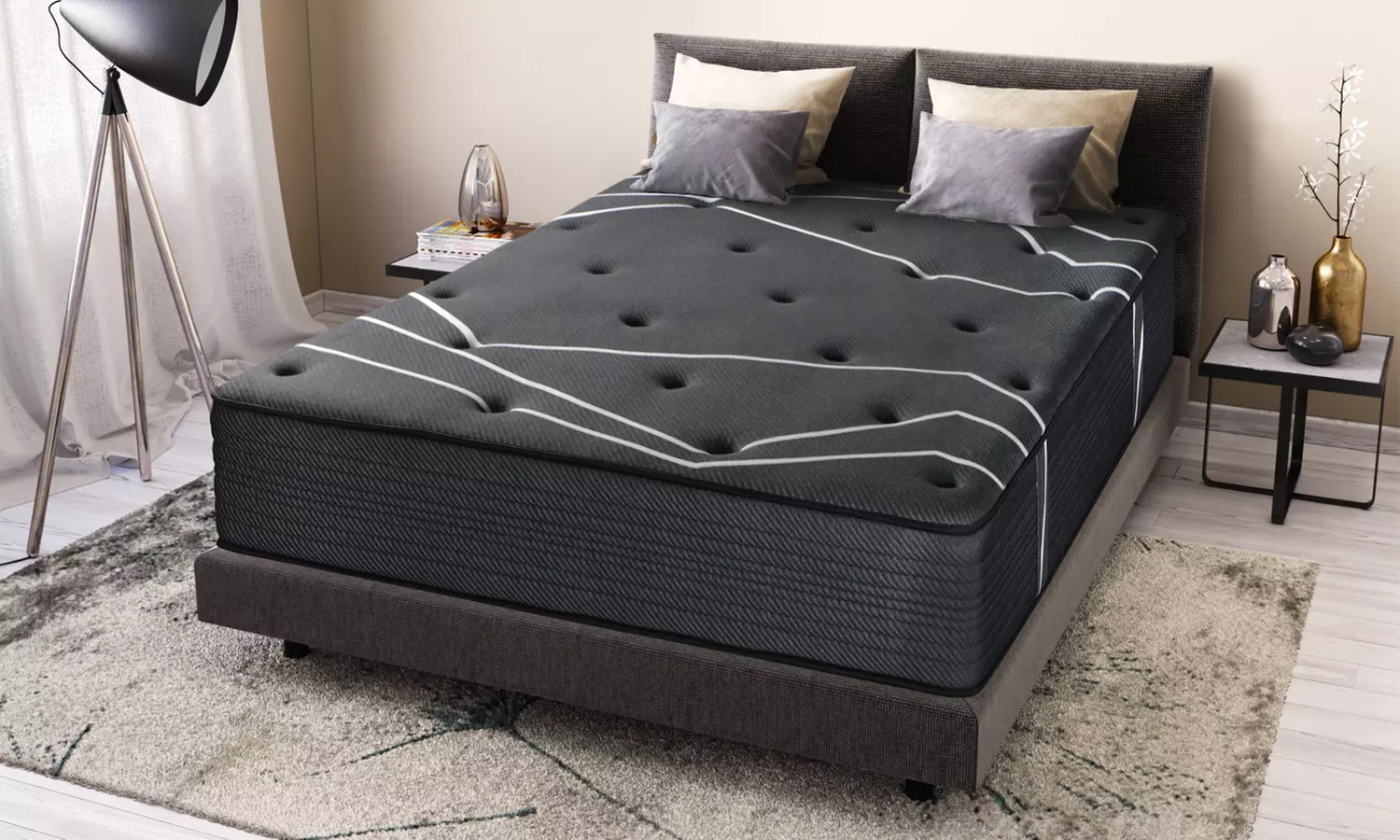 Matelas mémoire de forme, Ensemble matelas + sommier, ou Ensemble Prêt à dormir, dimensions au choix - Primary Image