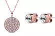 Ensemble boucles d'oreilles et collier avec pendentif orné de cristaux Swarovski® - Second Medium