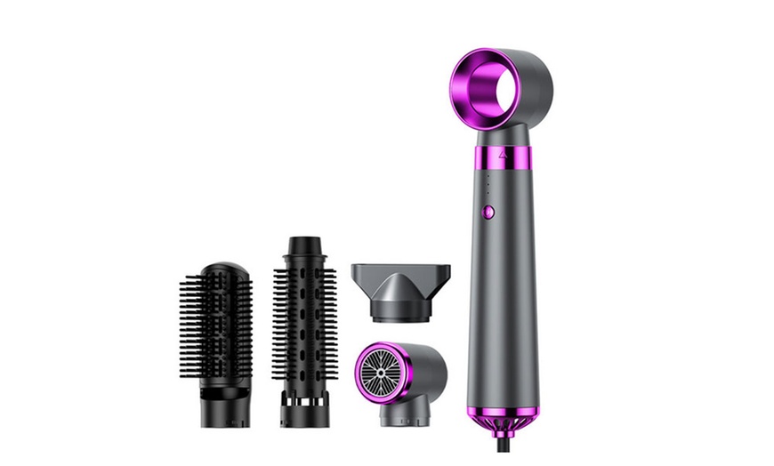 Image 2: Multifunctional 5 in 1 Hair Dryer and Brush Styling Tool