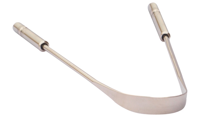 Image 2: Stainless Steel Tongue Scraper