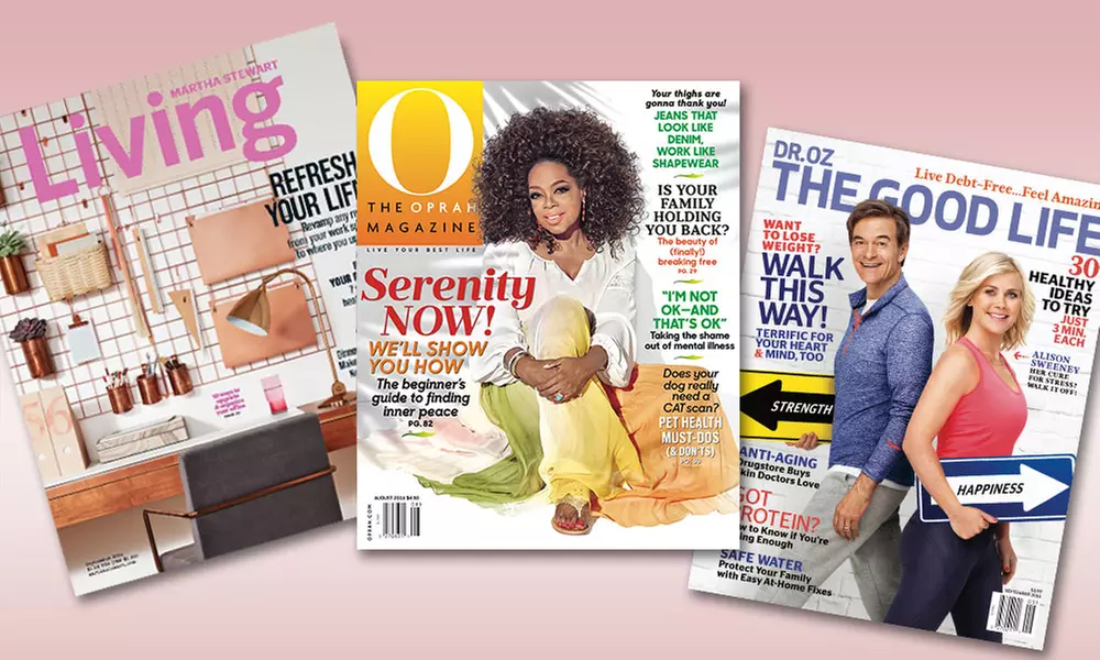Magazine Subscriptions to "Martha Stewart Living," "Woman's Day," "Family Circle," "O," or "Dr. Oz" (Up to 72% Off) - Primary Image