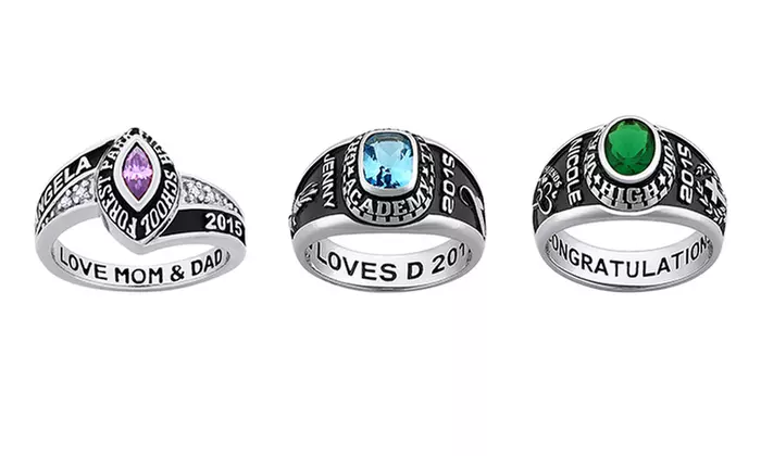 Ladies' Class Rings from Limogès Jewelry (42% Off). Three Options Available. - Primary Image