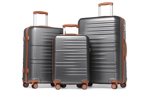 Hard Shell Suitcase Set With TSA Locks