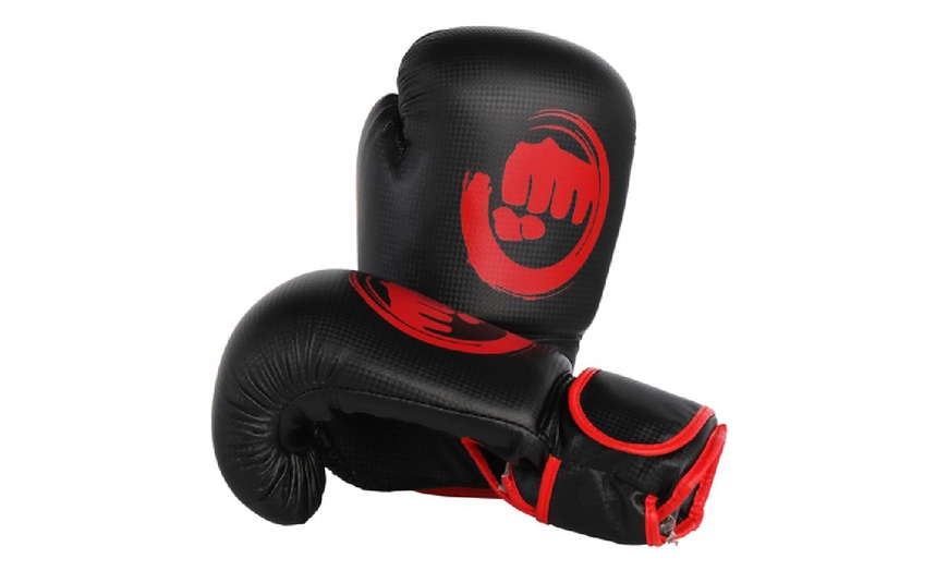 Image 3: PVC Compressed Sponge Combat Training Boxing Gloves