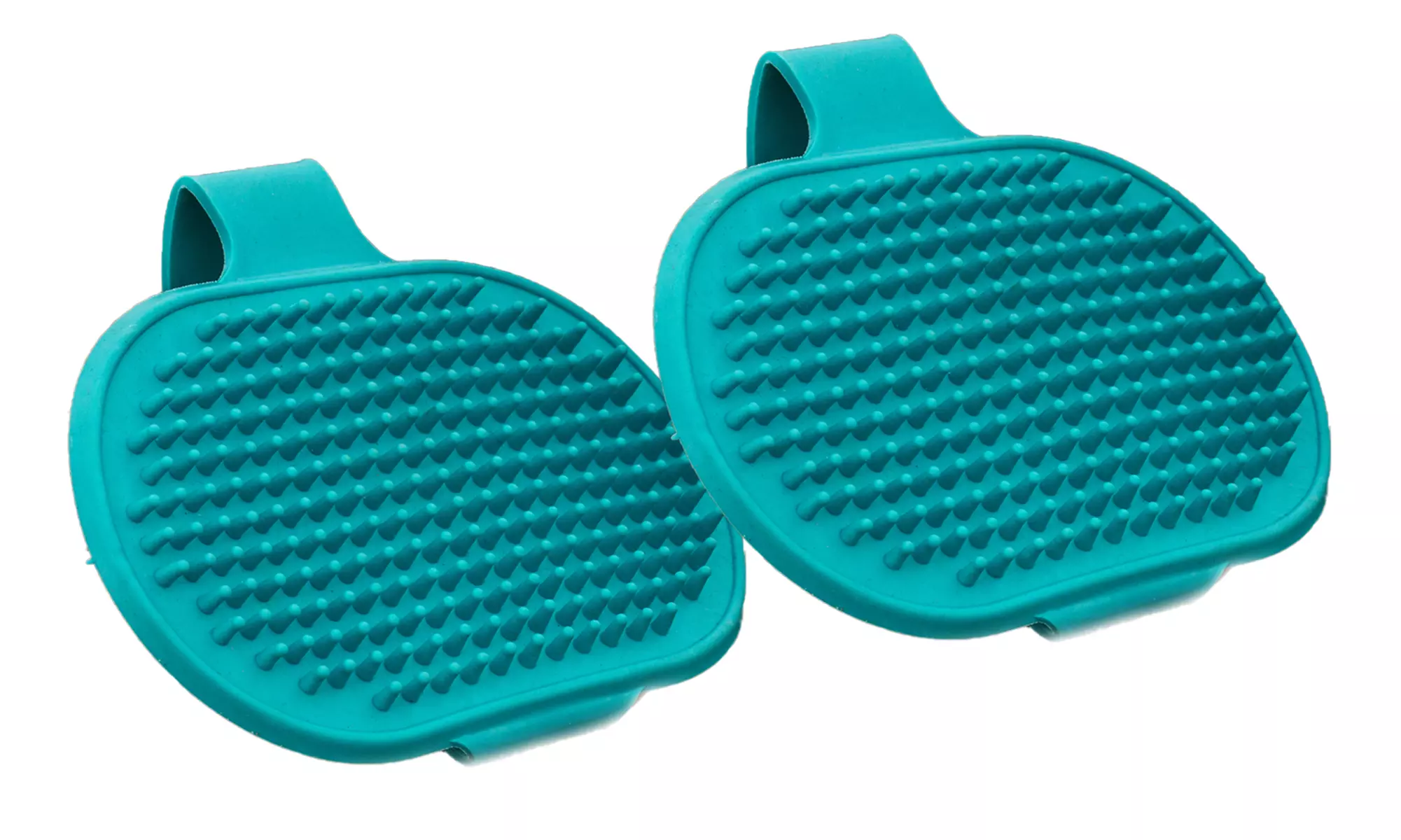 (2-Pack) Rubber Slip-on Pet Grooming Glove By Chompstick - Primary Image