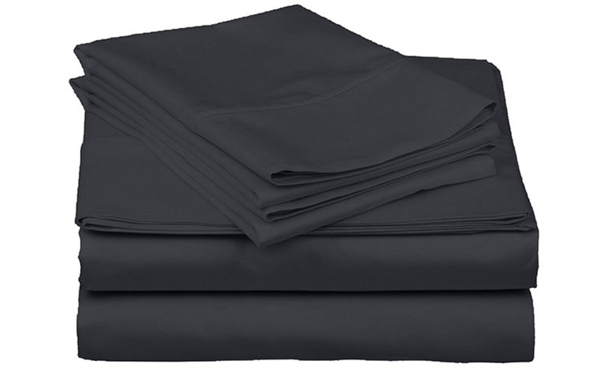 Image 3: Satin Bed Sheets Set