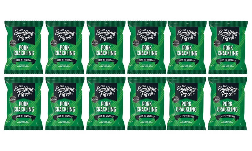 Image 7: 12-Pack of Snaffling Pig ​Pork Crackling 45g Packet