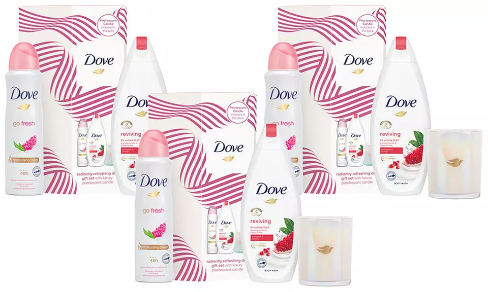 Jusqu'à 4 coffrets duo Radiantly Refreshing et bougie Dove - Image 7