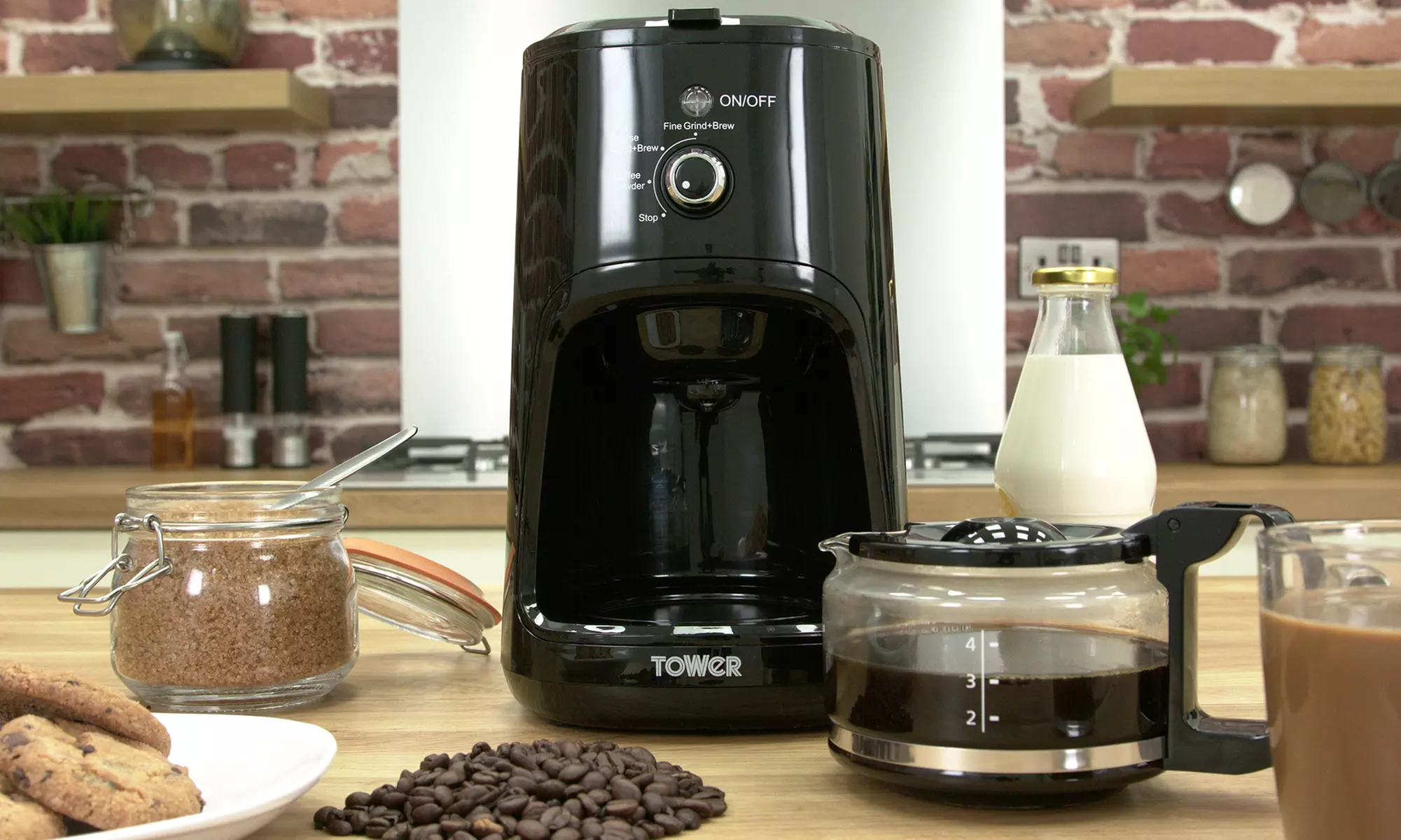 Tower T13005 Bean to Cup Coffee Maker - Primary Image