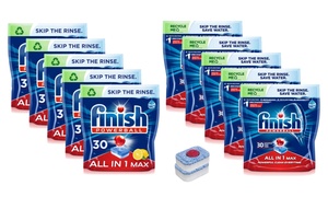 150 or 300 Finish Powerball All-in-One Max Dishwasher Tablets