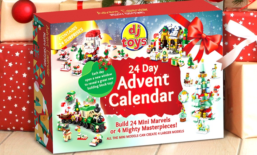 Image 3: Kids Building Blocks 24-Day Christmas Advent Calendar
