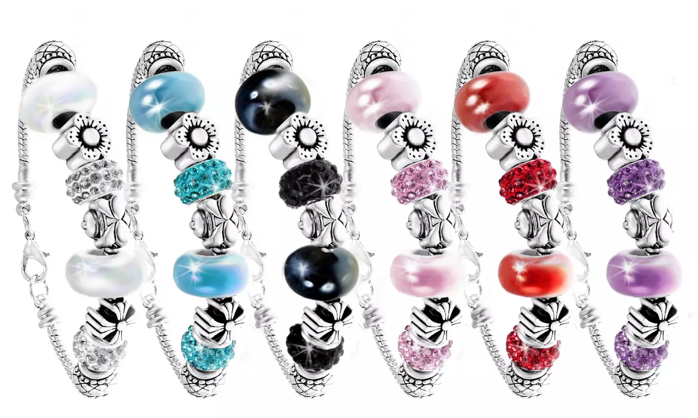 1 ou 2 bracelets charms de la marque Sc Crystal ornés de cristaux Swarovski® - Primary Image