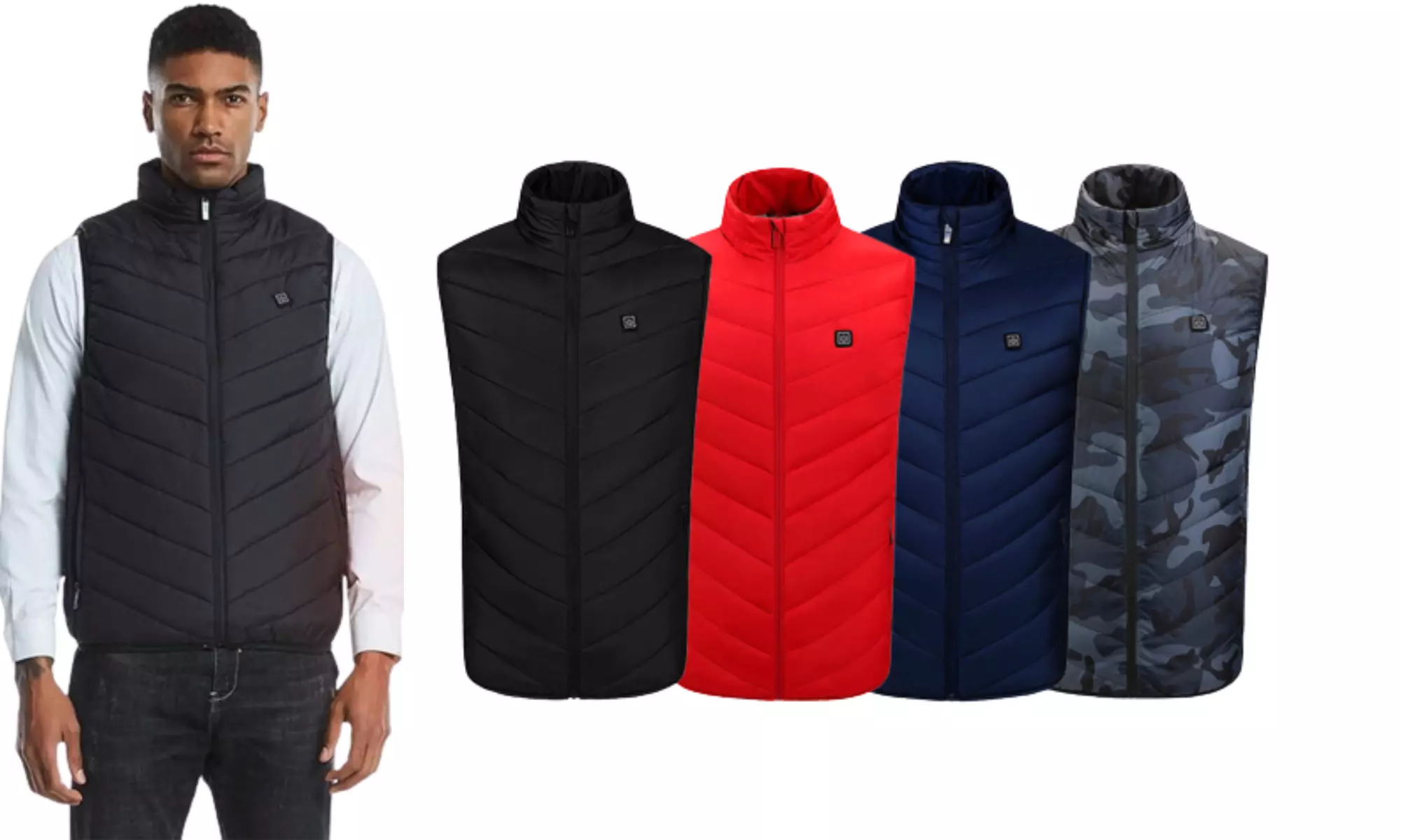 USB Heated Gilet with 4 or 9 Heating Zones - Primary Image