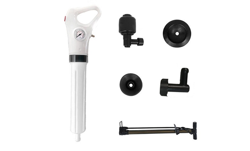 Image 2: Air Pressure Plunger Kit Set