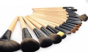 Professional Makeup Brush Set with Case (24-Piece)