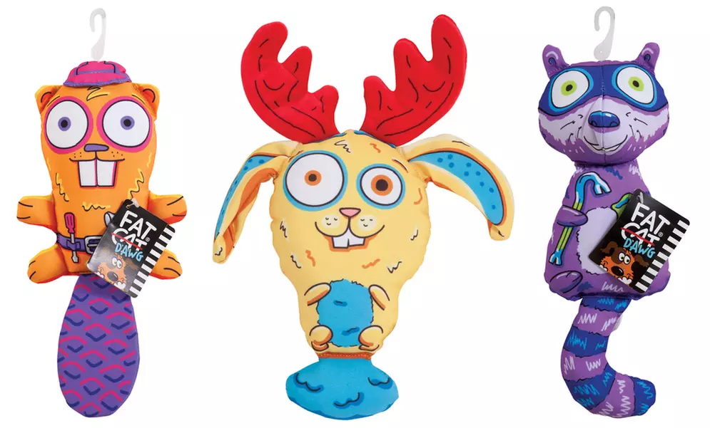 Fat Cat Mischief Makers Dog Toys - Primary Image