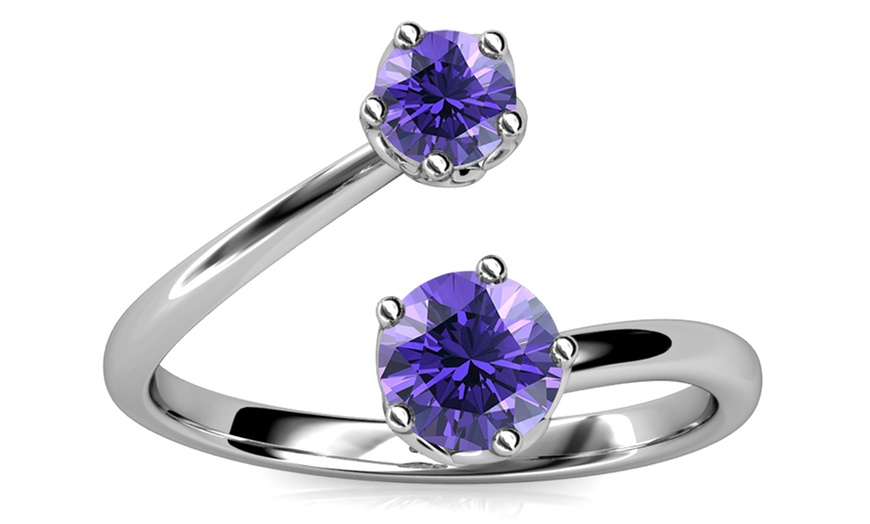 Image 1: Purple Stone Ring