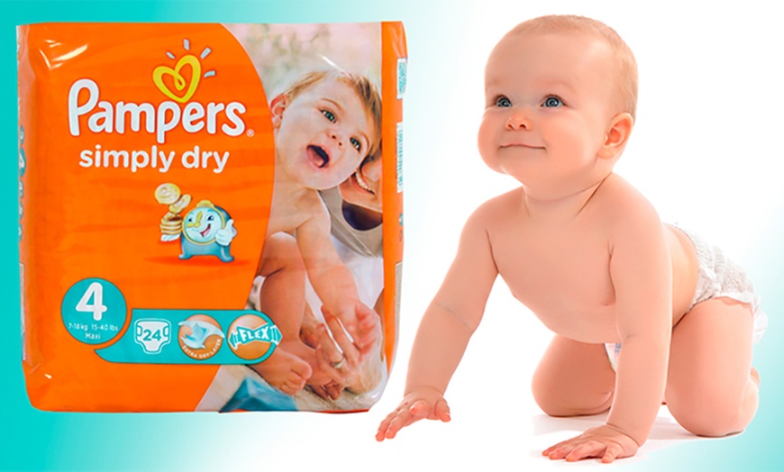 Image 1: 120 Pampers 'Simply Dry' Nappies