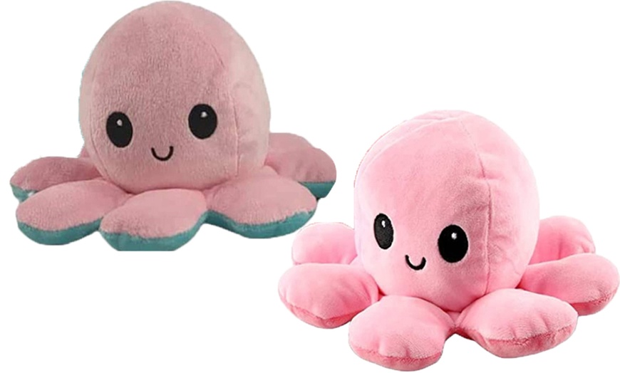 Image 29: Reversible Plush Octopus Toy