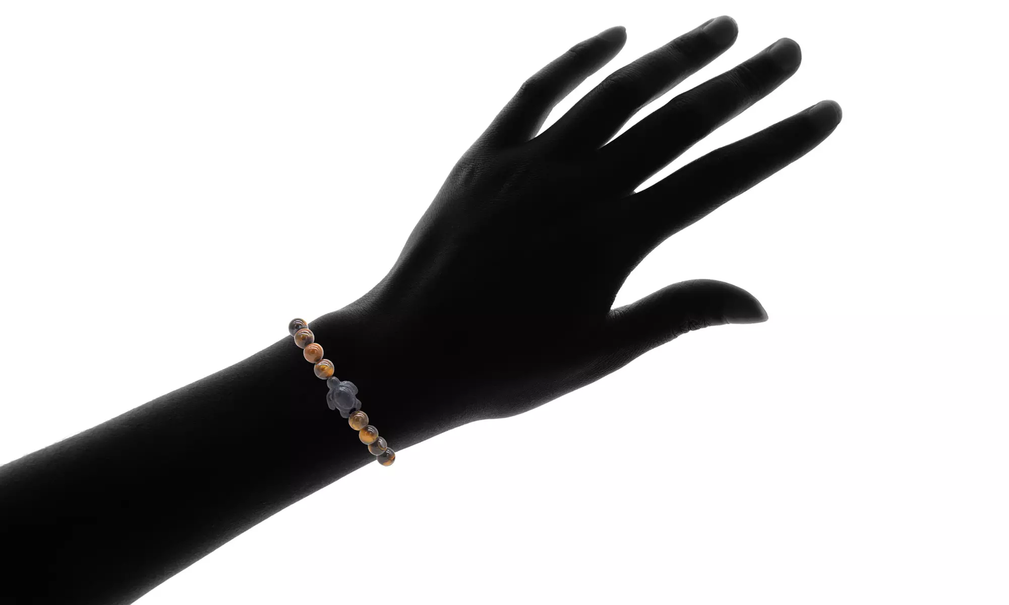 Handmade Turtle Bracelet and Tiger Eye Bead Bracelet by DreamGem - Image 2