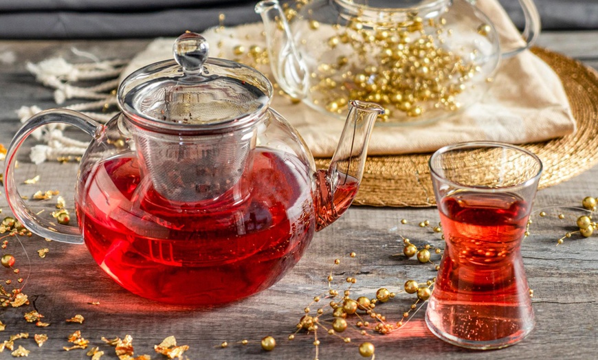 Image 3: Transparent Design Stainless Steel Infusion Chamber Teapot