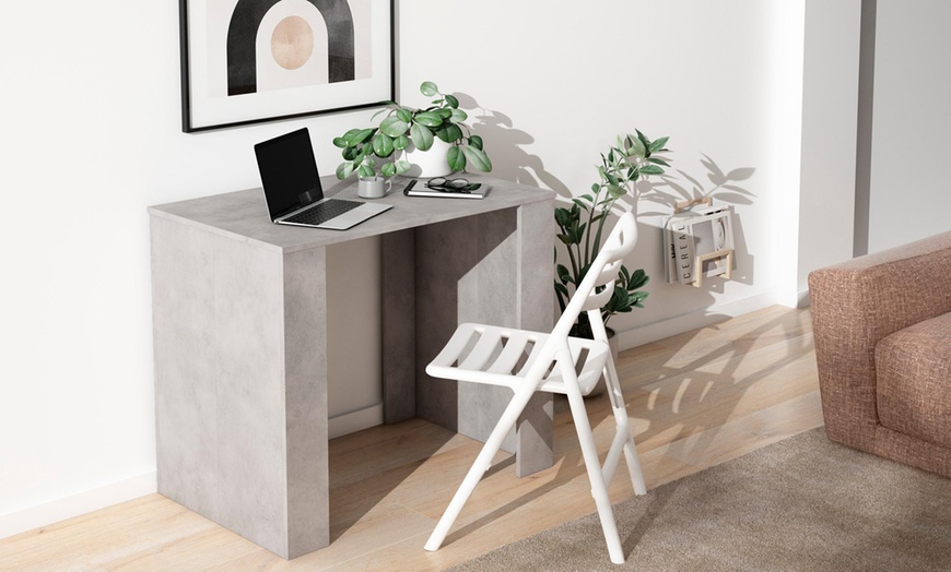 Image 16: Extendable Console Table for 8 Diners