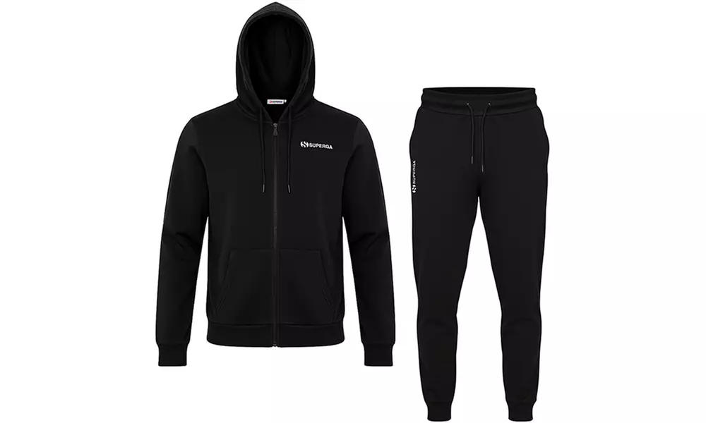 Tuta uomo Superga in cotone felpato