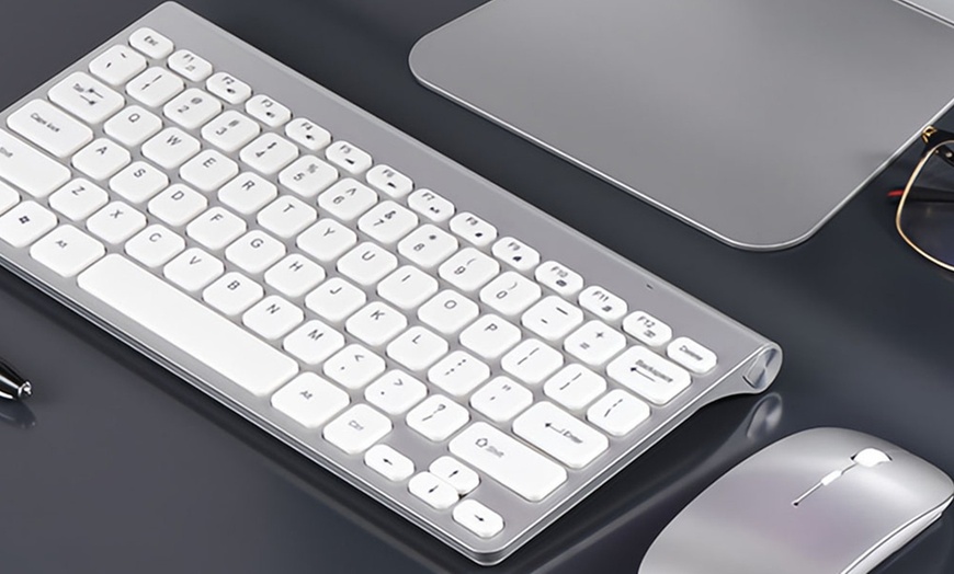 Image 4: Ensemble mini clavier et souris sans fil