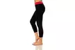 Women's Stretchy Capris with Contrast Stitching - Second Medium