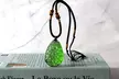 Moldavite Crystal Gravel Green Charm Oval Stone Pendant Necklace - Second Medium