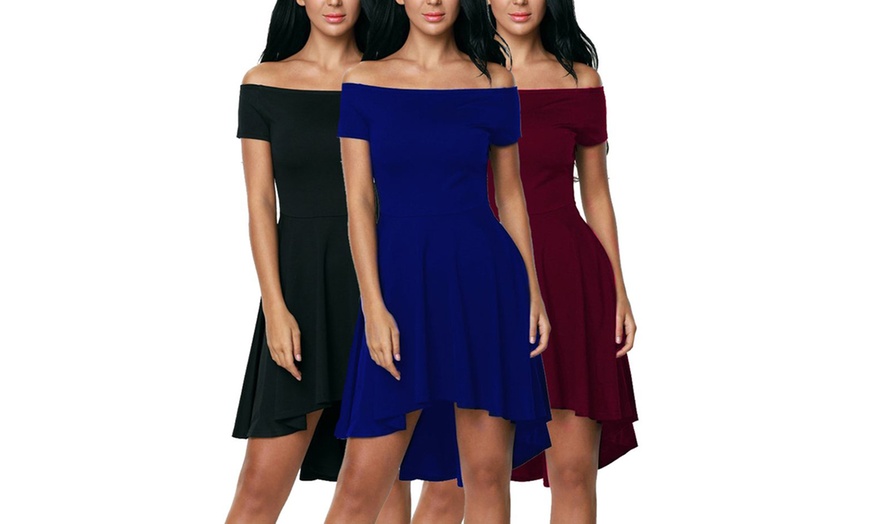 Image 1: Midi Skater Dress