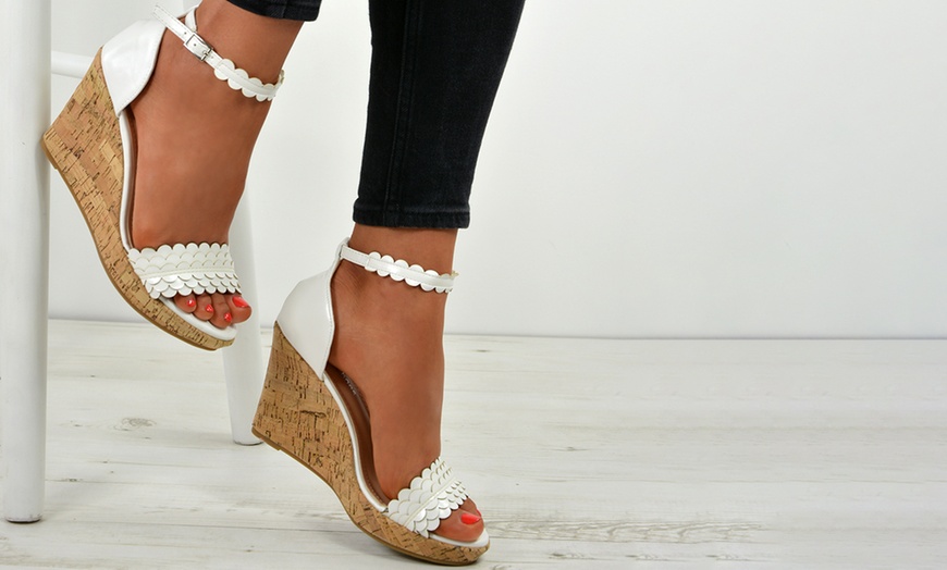 Image 21: Women's Cork Wedges