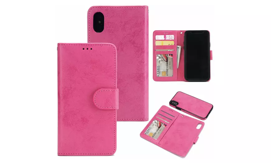 Image 18: Etui pour iPhone en suède PU