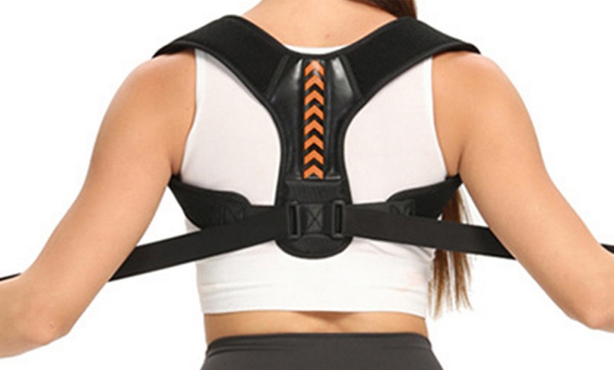 Image 8: Unisex Back Shoulder Posture Corrector Belt 