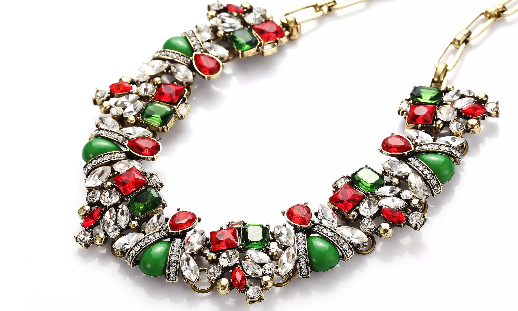 One, Two, or Three Happy Holidays Statement Necklaces with Free Shipping from Novadab (Up to 70% Off) - Primary Image