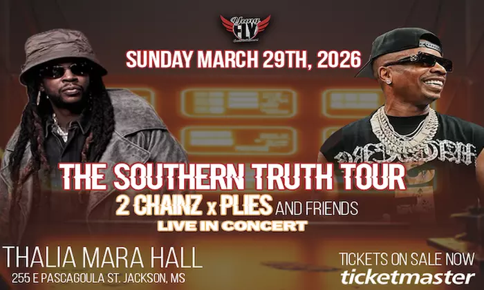 2 Chainz x Plies: The Southern Truth Tour on March 29 at 7 PM