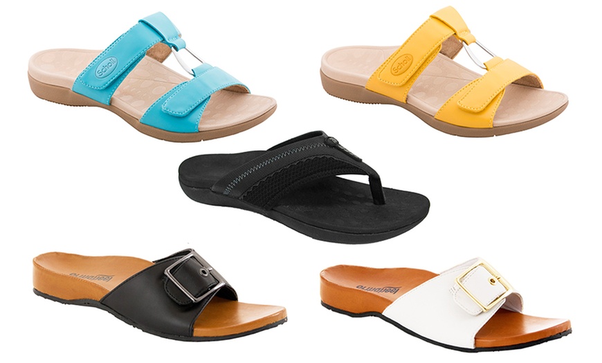 Image 2: Scholl Orthaheel Sandals