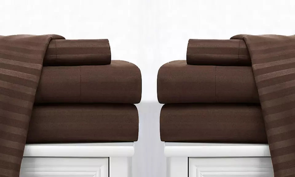 2 Complete Sets Of Soft Microfiber Bed Sheets - Primary Image