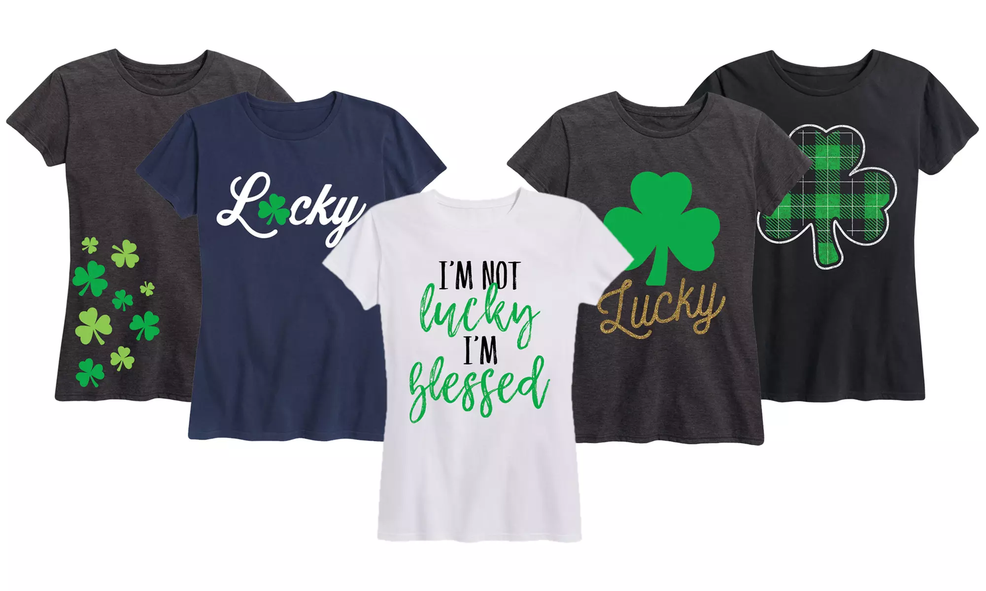 Women's Cute St. Patrick's Day Tee. Plus Sizes Available. - Primary Image