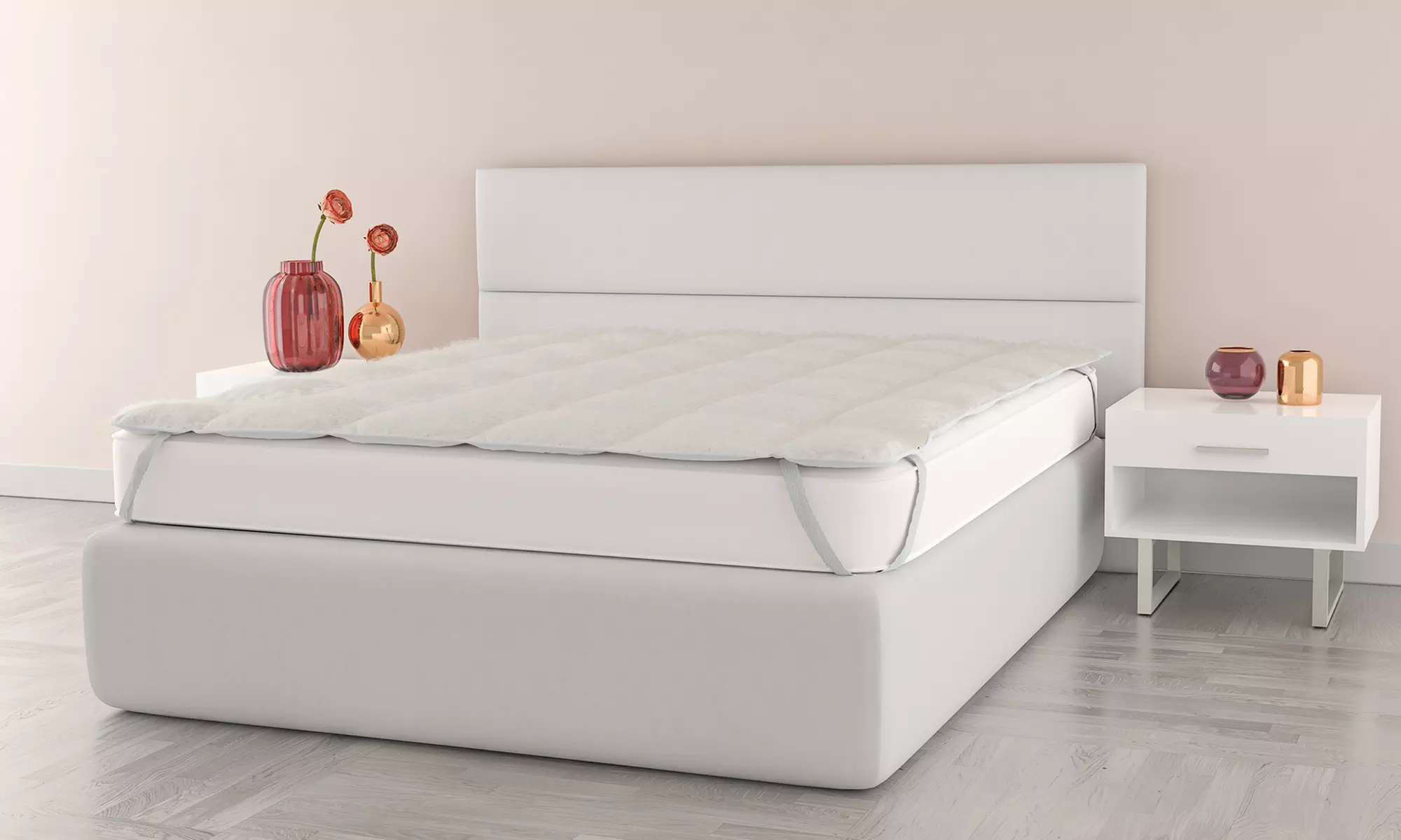 Surmatelas rembourré, dimensions au choix - Primary Image
