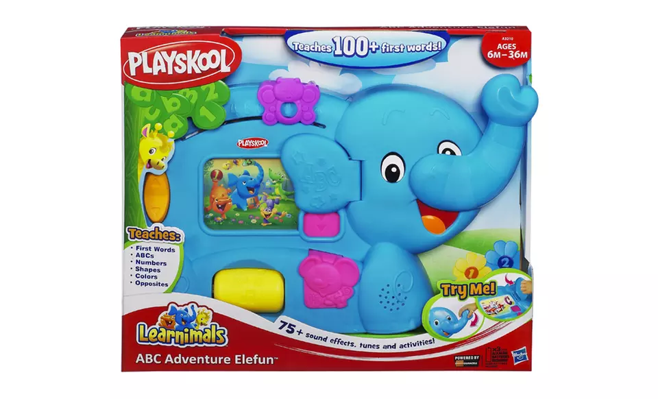 Playskool Learnimals ABC Adventure Elefun Toy. Free Returns. - Second Medium