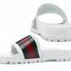 Image 2: Gucci Men’s Web Slides – Rubber Comfort | Multiple Sizes Available