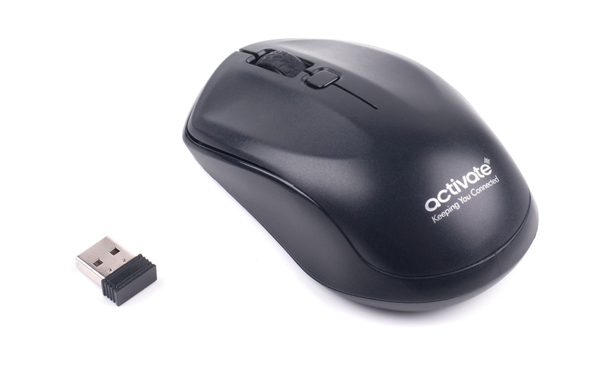 Image 2: Wireless Keyboard and Mouse Set