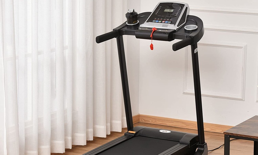 Image 3: HomCom Folding Treadmill