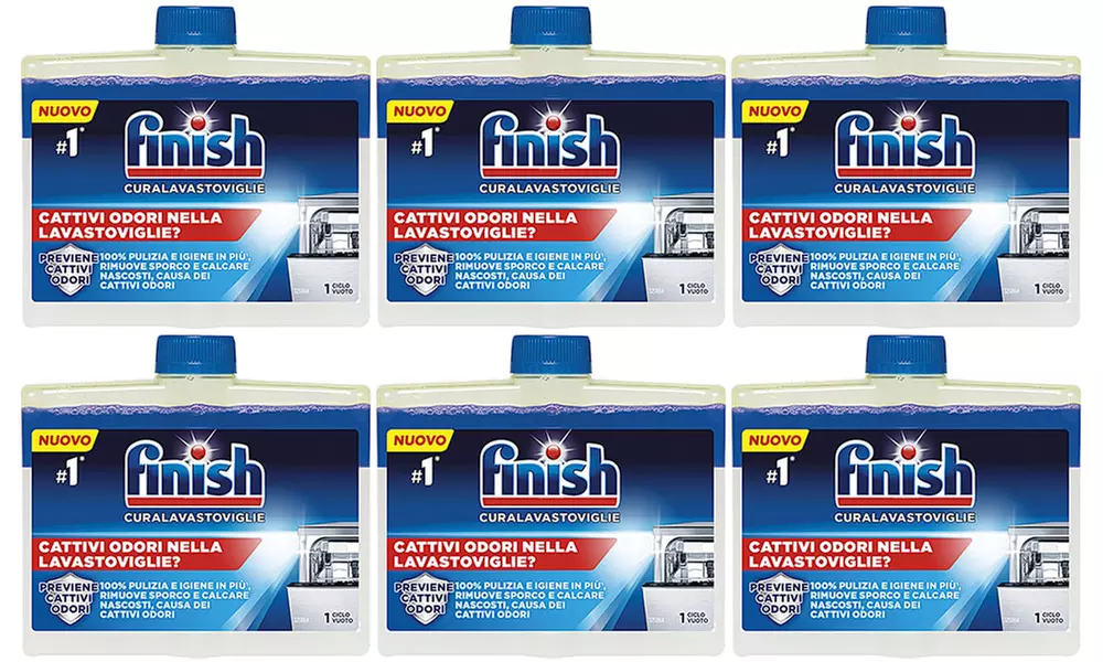 6 o 12 confezioni di Finish Cura Lavastoviglie