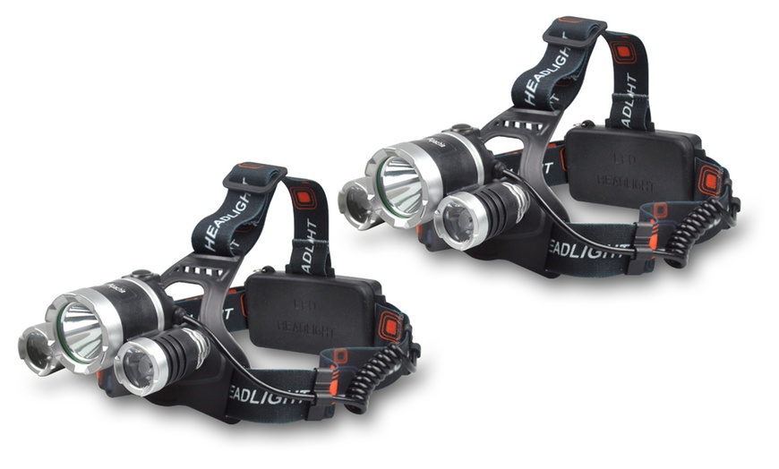 Image 9: 800 or 2400 Lumen Head Torch